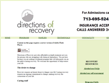 Tablet Screenshot of directionsofrecovery.com